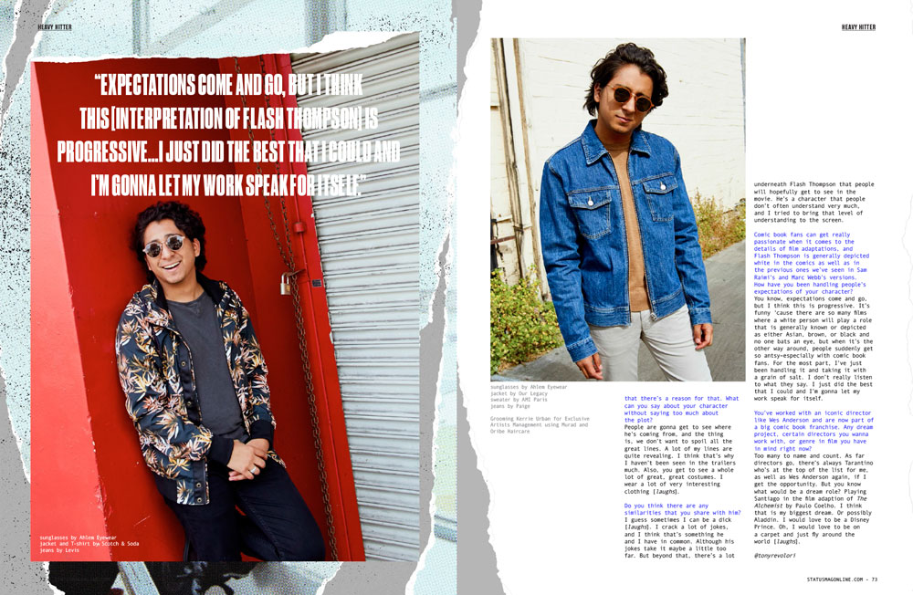Tony Revolori x STATUS Magazine